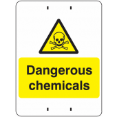 Dangerous Chemicals Temporary Post Mount Signs