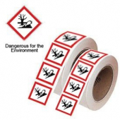Dangerous for Environment GHS Symbols On-a-Roll Of 250