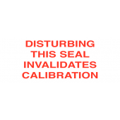 Calibration Invalidation Tamper Resistant Labels