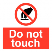 Do Not Touch Roll Of Self Adhesive Labels     