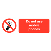 Do Not Use Mobile Phones On-the-Spot Safety Labels