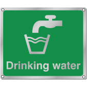 Drinking Water Anodised Aluminium Signs