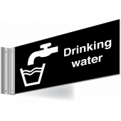 Drinking Water Double Sided Washroom Corridor Sign