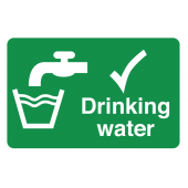 Drinking Water On-The-Spot Safety Labels