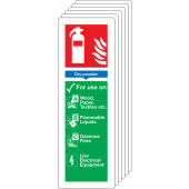 Dry Powder Fire Extinguisher Pack Of 6 Information Signs