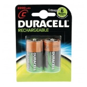 Duracell Rechargeable Batteries C 2 Pack