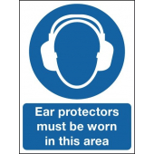 Ear Protectors Must Be Worn Aluminium Signs