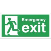 Emergency Exit Running Man Left Sign