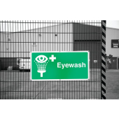 Emergency Eye Wash Large Format Banner Sign