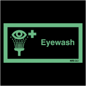 Emergency Eyewash Glow In The Dark Sign