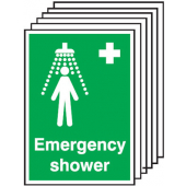 Emergency Shower Facilities Pack Of 6 Signs