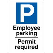 Employee Parking Permit Required Reserved Parking Signs