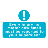 Report Every Injury On-The-Spot Safety Labels Pack of 6