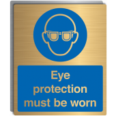 Eye Protection Must Be Worn Aluminium Signs