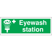 Eye Wash Station Anti-Slip Rectangular Floor Markers