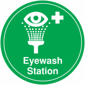 Eye Wash Station Anti-Slip Circular Floor Markers