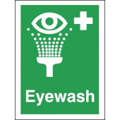 Eye Wash Symbol With Cross First Aid Signs