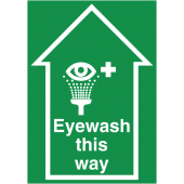 Eye Wash This Way Anti Slip Floor Sign