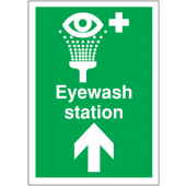 Eyewash Arrow Up Sign