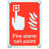 Fire Alarm Call Point Sign In Stylish Acrylic Material