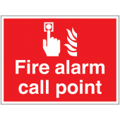 Fire Alarm Call Point Construction Site Sign