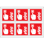 Fire Alarm Call Point Symbol Labels On A Sheet