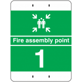 Fire Assembly Point 1 Post Mountable Sign