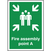 Fire Assembly Point With Letter A Signs
