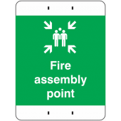Fire Assembly Point Post Mountable Sign