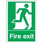 Fire Exit With Running Man Right Fire Door Sign