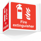Fire Extinguisher Projecting 3D Sign