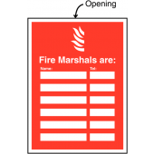 Your Fire Marshals Are With Update Telephone Number Signs