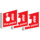 Fire Point Corridor Signs Pack Of 3