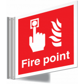 Fire Point Double Sided Corridor Sign