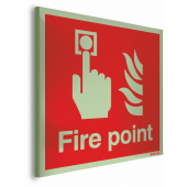 Nite-Glo Acrylic Fire Point Information Signs