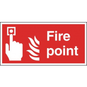 Fire Point Plastic Sign
