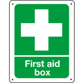 First Aid Box  Vandal Resistant Sign