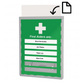 First Aiders Are: Sign Update Insert System