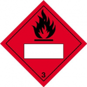 Flammable & 3 Hazard Warning Diamond Placards