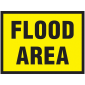 Flood Area Traffic Cone Sign