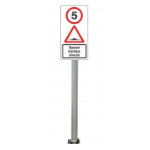Galvanised Steel Baseplate For Sign Posts