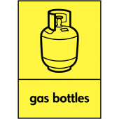 Gas Bottles WRAP Hazardous Recycling Signs