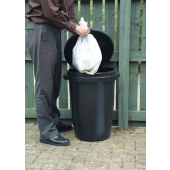 80 Litre Black General Purpose Dustbin With Clip on Lid