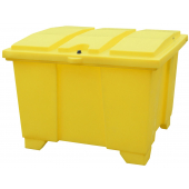 The General Purpose Yellow Storage Container is manufactured from polyethylene and can be used to store spill response equipment and de-icing salt and is rotationally moulded medium density polyethylene