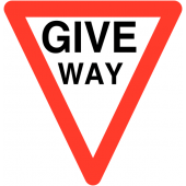 Give Way Reflective Road Traffic Signs
