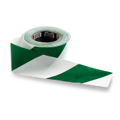 Green And White Plastic Barrier Tapes