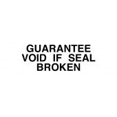 Guarantee Void if Seal Broken Tamper Resistant Labels