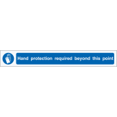 Hand Protection Required Floor Marking Strips
