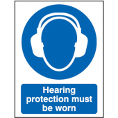 Hearing Protection Must Be Worn Mandatory Sign