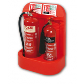 Double Heavy Duty Fire Extinguisher Display Stand